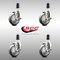 Service Caster 4 Inch 316SS Thermoplastic Rubber Swivel 1-3/8 Inch Stem Caster Set Brake SCC SCC-SS316EX20S414-TPRB-TLB-138-4 - alternate 4